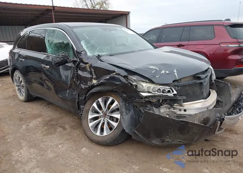 2014 Acura Mdx Technology Package из США, поврежденный, VIN 5FRYD4H49EB015741